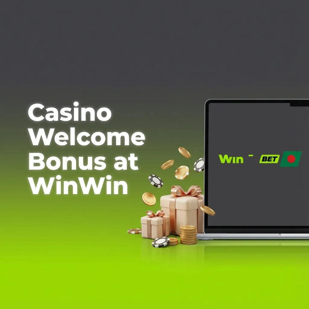 WinWin casino welcome bonus banner offering 200% deposit match and 150 free spins for new Bangladesh players