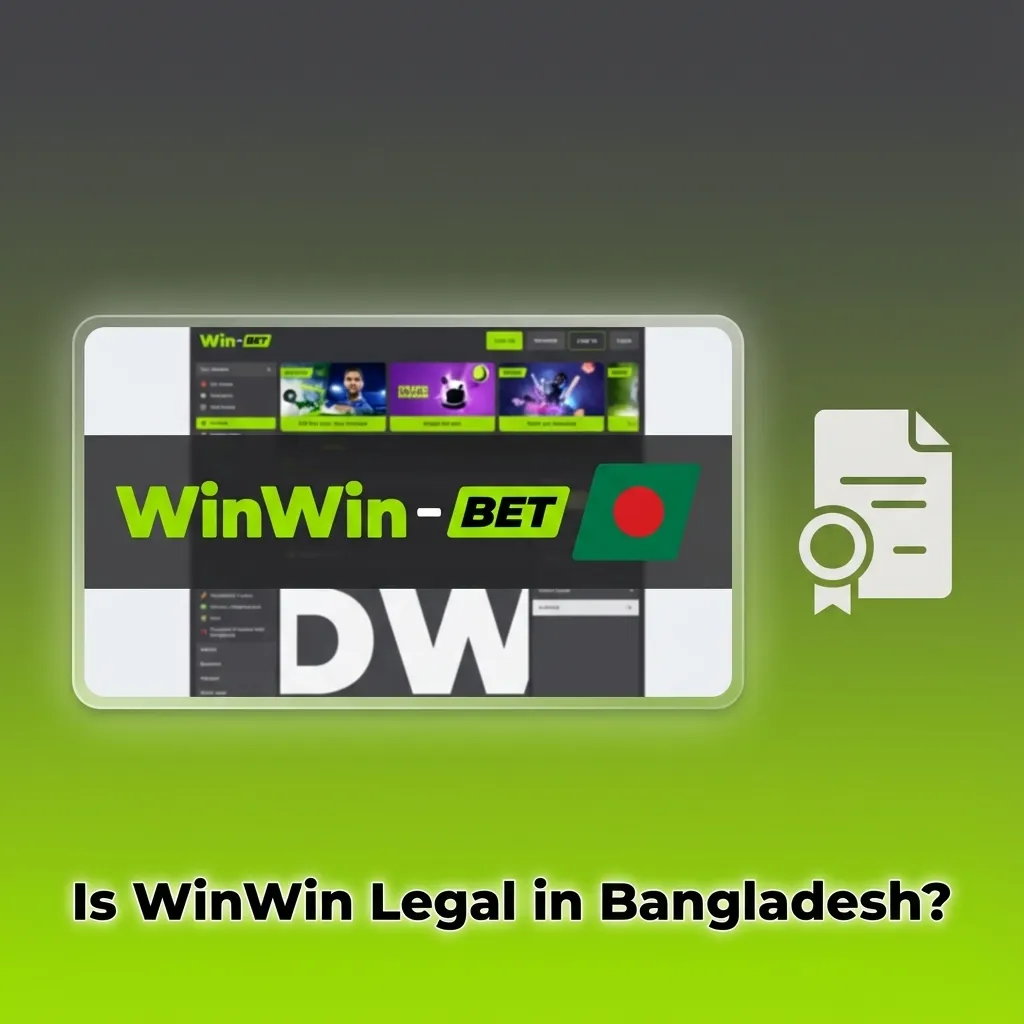 Infographic explaining WinWin’s Curacao eGaming license and online gambling legality for players in Bangladesh