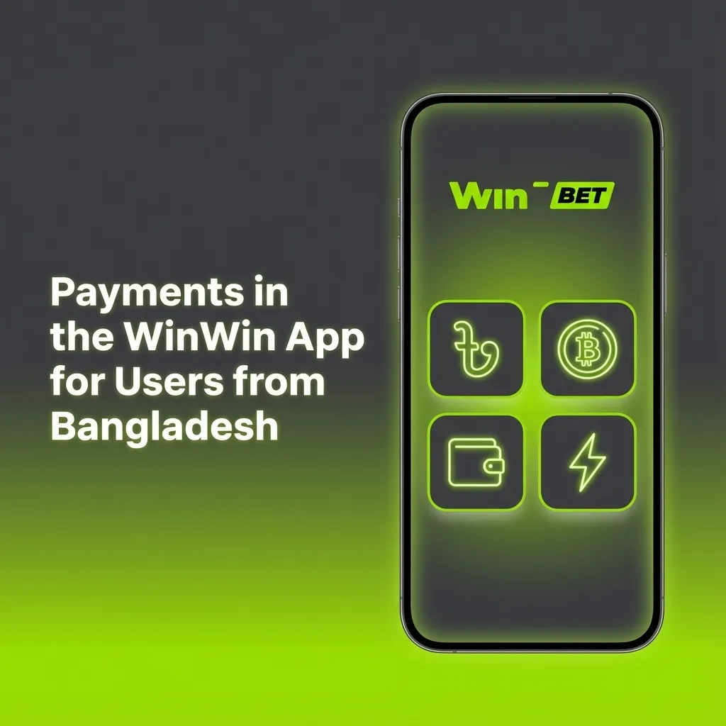 Illustration showing Bangladeshi users paying in the WinWin app via Mob Cash, bKash, Nagad, Rocket, Upay, TAP, crypto
