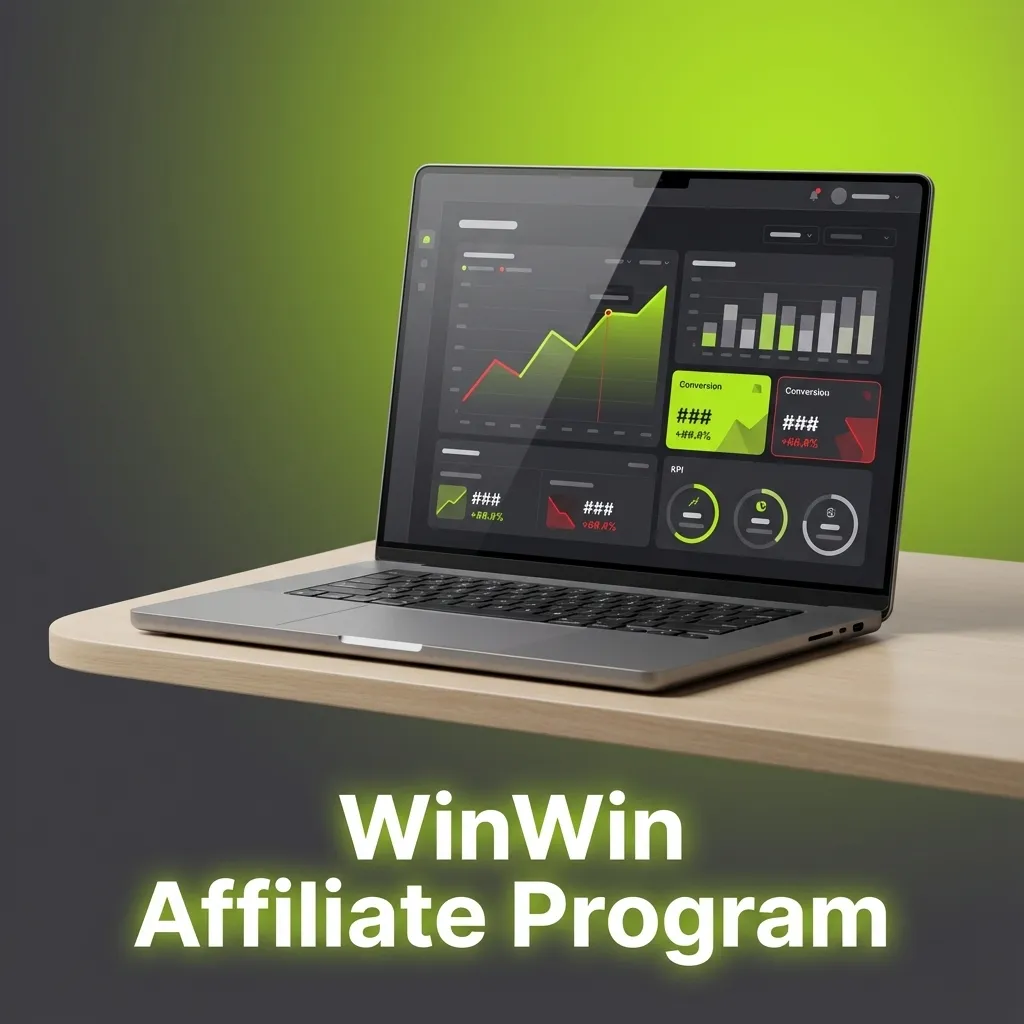 Bangladeshi affiliates promoting WinWin betting platform with tracking links, commission charts, and digital marketing graphics