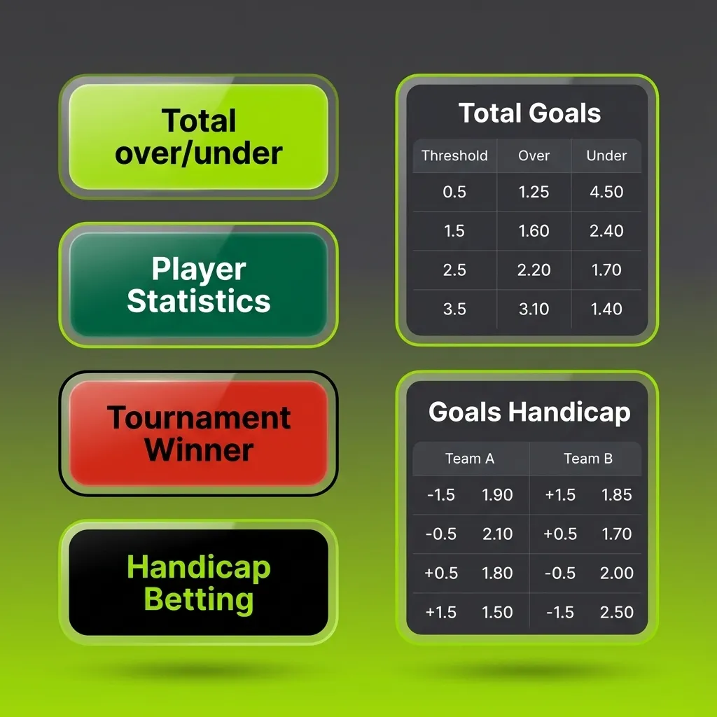 Illustration explaining single, express, and system sports bets on the WinWin platform with brief risk and payout notes